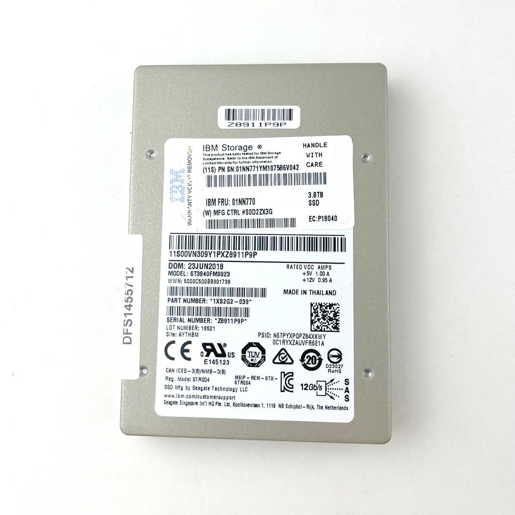 Seagate 3.8TB SAS SSD 2.5" ST3840FM0023