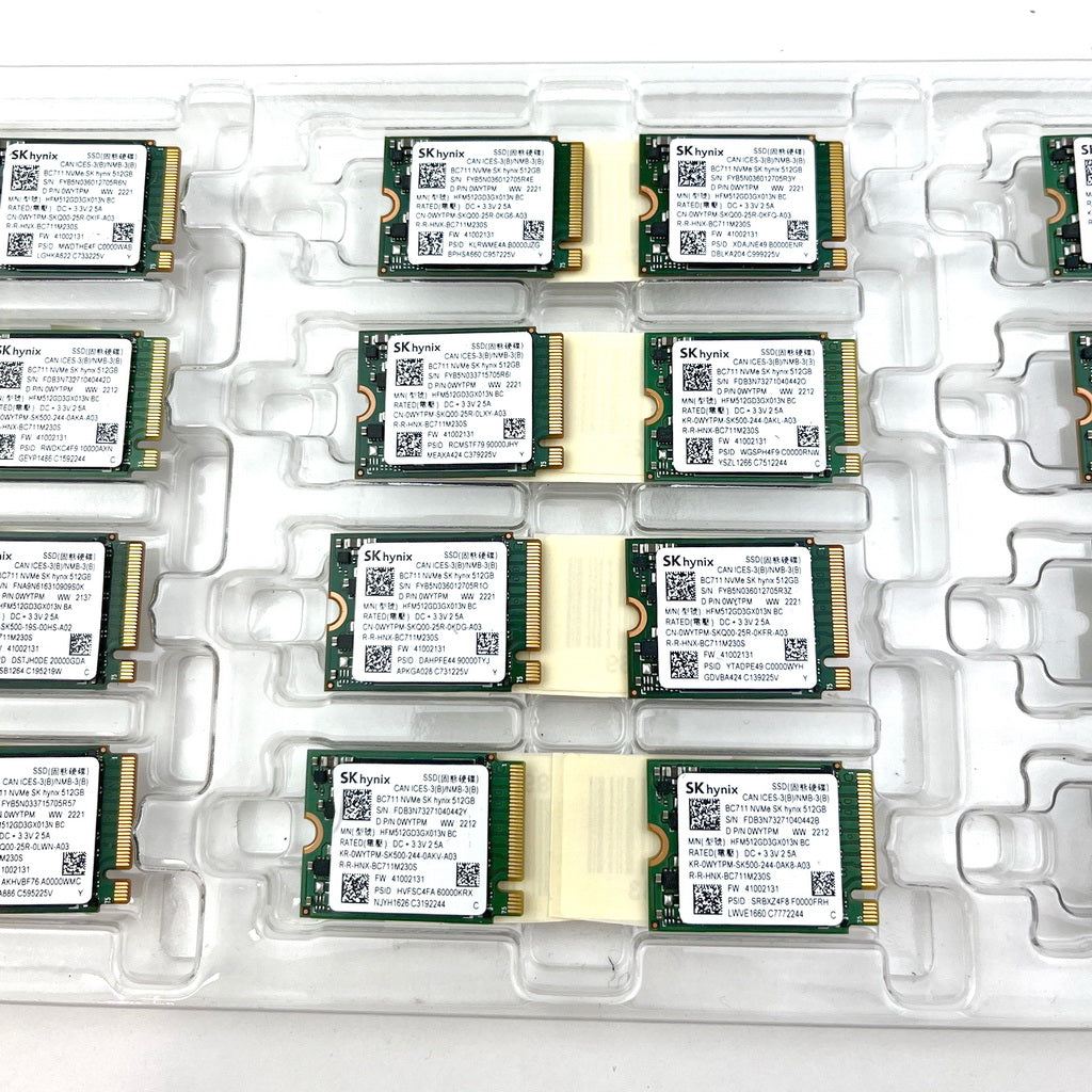 Job Lot x 24 SK Hynix BC711 512GB M.2 HFM512GD3GX013N