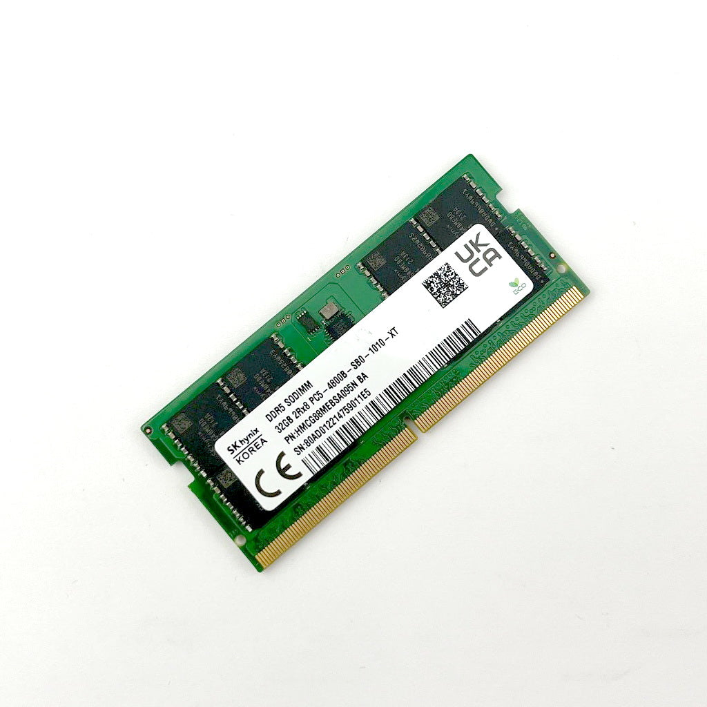 SK Hynix 32GB 2Rx8 PC5-4800B DDR5 SODIMM, (Platinum Grade)