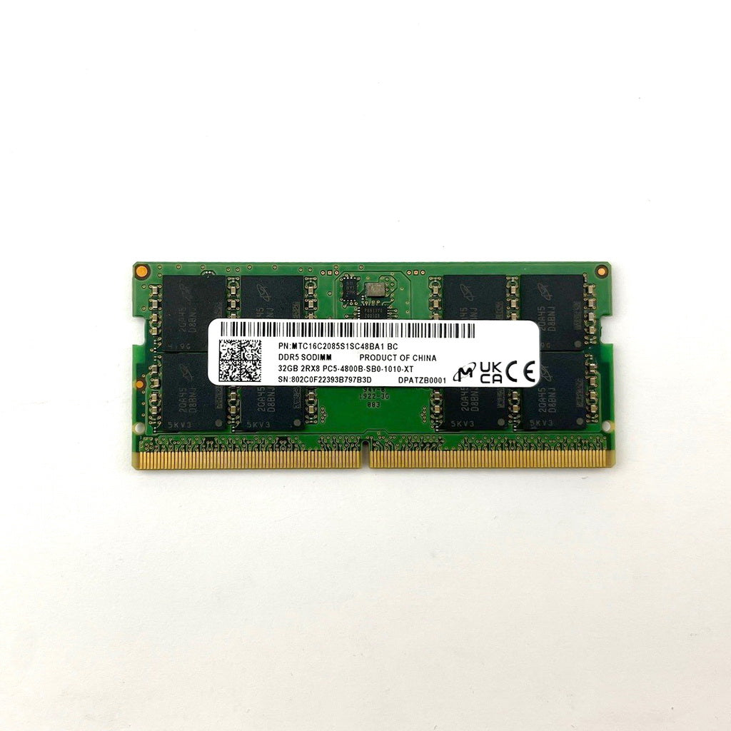 Micron 32GB 2RX8 PC5-4800B SODIM, (Platinum Grade)