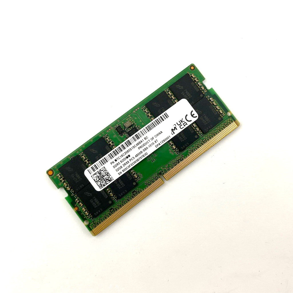 Micron 32GB 2RX8 PC5-4800B SODIM, (Platinum Grade)