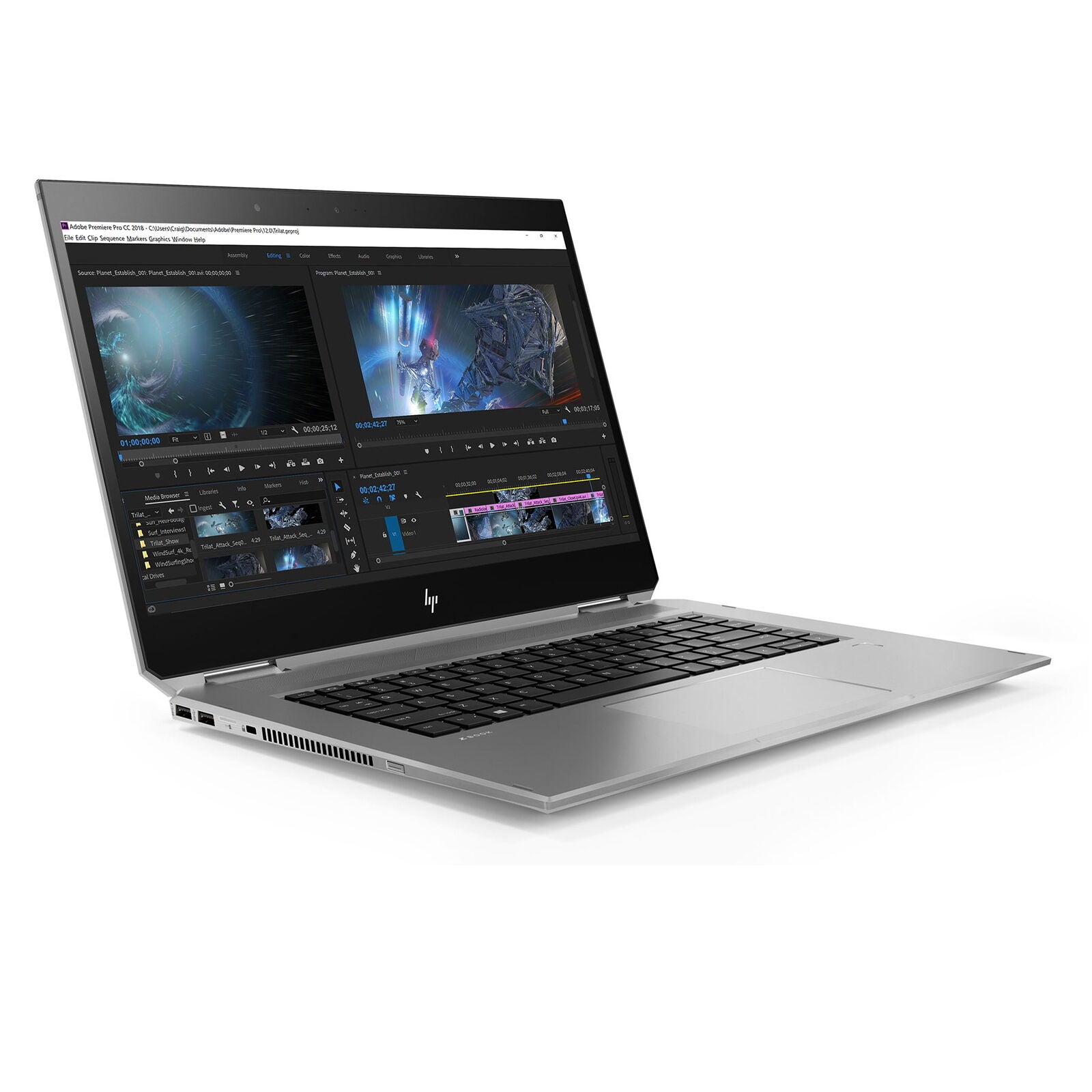 HP ZBook Studio X360 G5 (Silver)