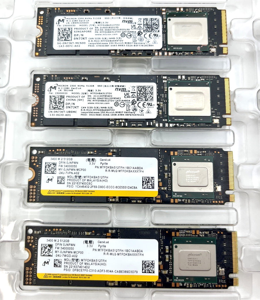 Job Lot x 24 Micron 512GB M.2 2280 NVMe