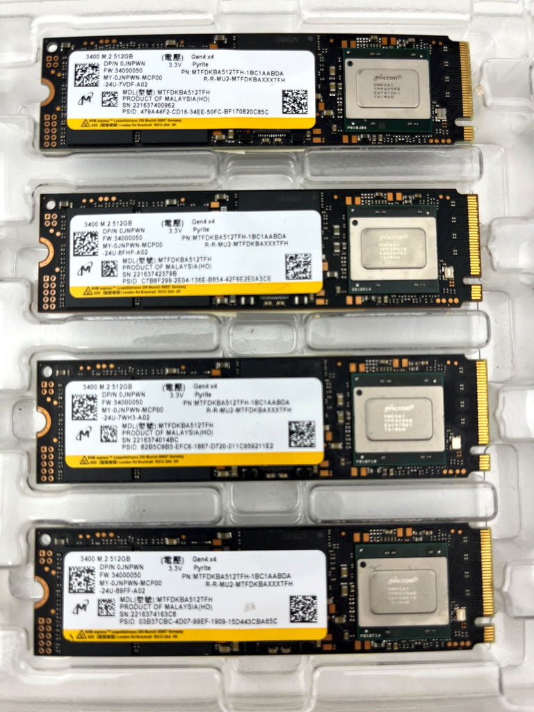 Job Lot x 24 Micron 512GB M.2 2280 NVMe