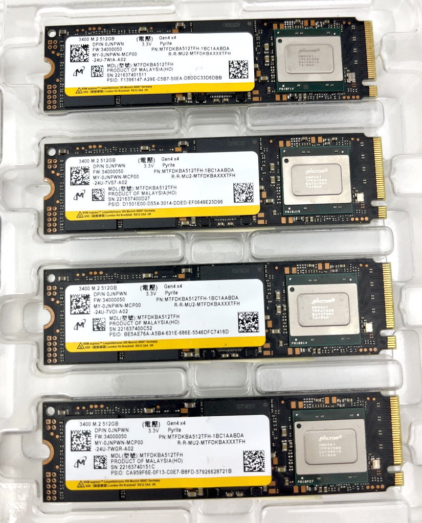 Job Lot x 24 Micron 512GB M.2 2280 NVMe