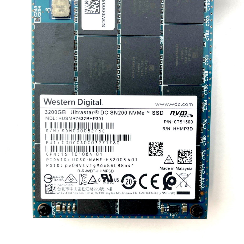 Western Digital 3.2TB Ultrastar DC SN200 NVMe SSD HUSMR7632BHP301