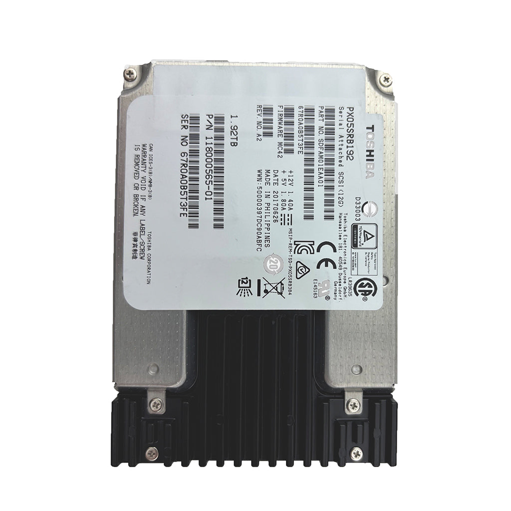 Toshiba 1.9TB 2.5” SAS SSD PX05SRB192