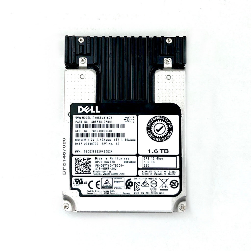 Dell 1.6TB SAS SSD PX05SMB160Y