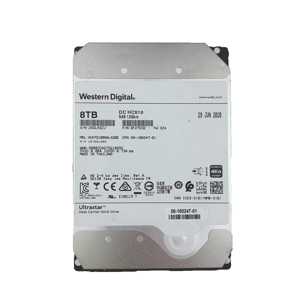 Western Digital 3.5” SAS HDD HUH721008AL4200