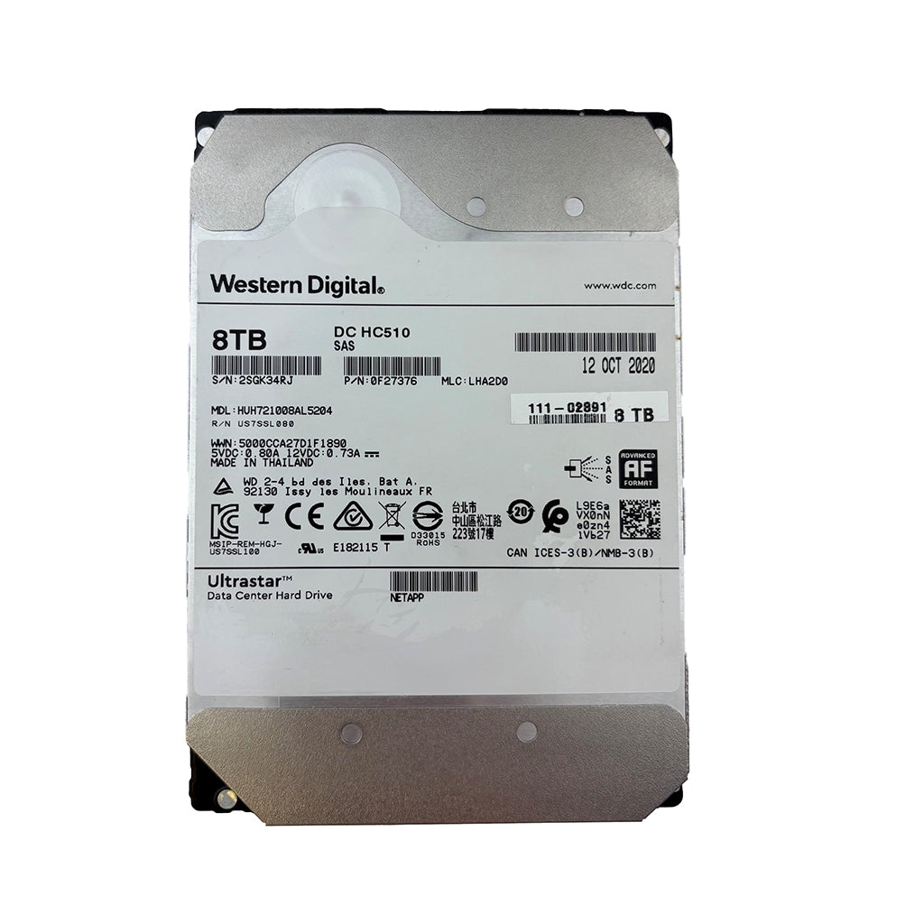Western Digital 3.5” SAS HDD 8TB HUH721008AL5204