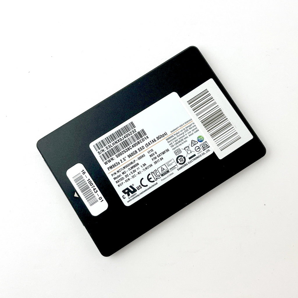 Samsung PM863a 2.5" 960GB SSD	MZ-7LM960N